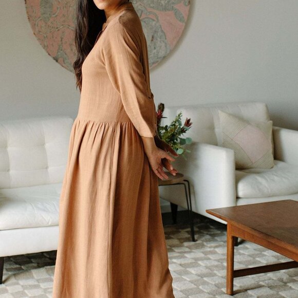 Rachel Pally Leo Dress in Nutmeg in Size Small - Picture 3 of 9